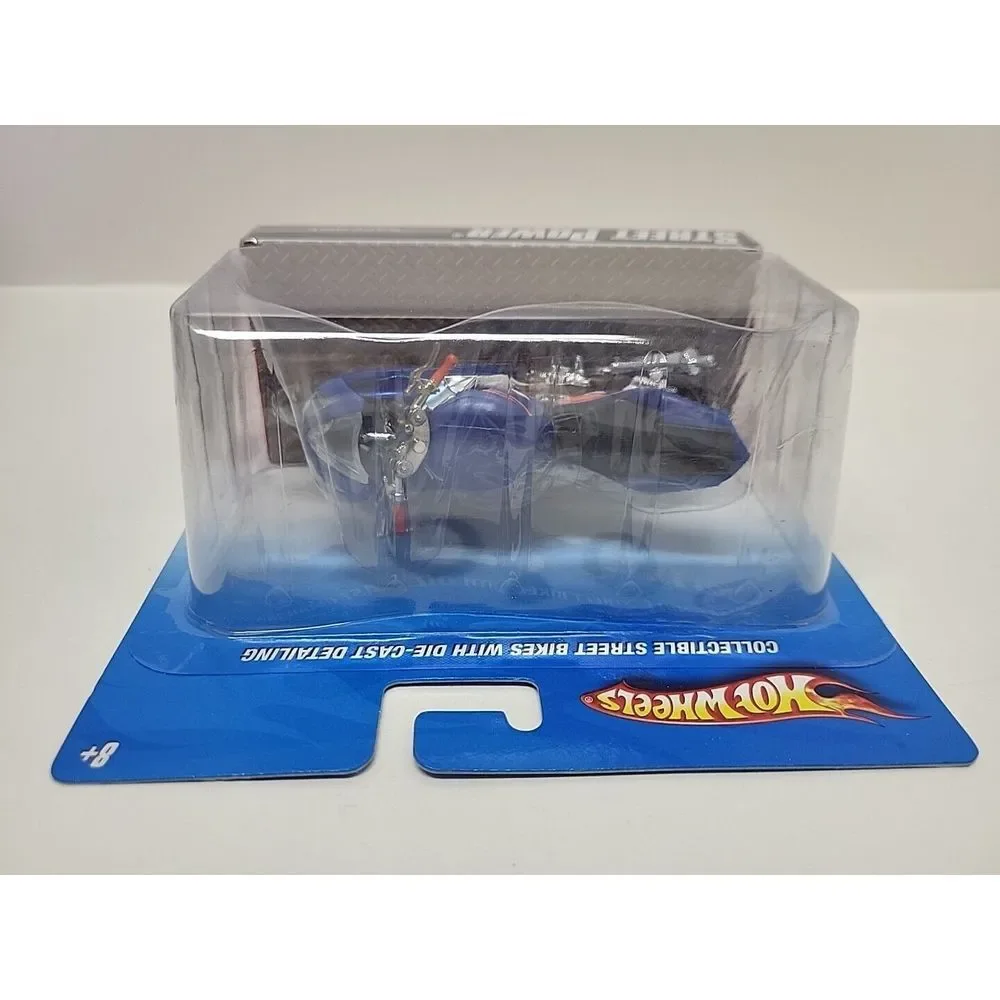 New 2009 Hot Wheels 1:18‎ Street Power Race Bike Motorcycle Blue/Orange
